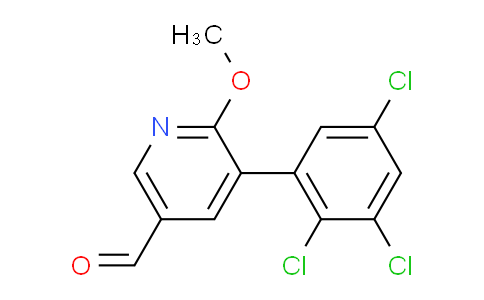 6-Methoxy-5-(2,3,5-trichlorophenyl)nicotinaldehyde