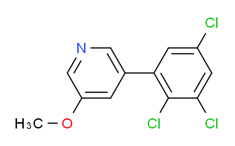 3-Methoxy-5-(2,3,5-trichlorophenyl)pyridine