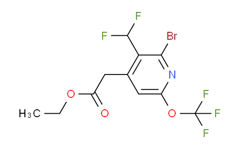 AM20175 | 1803914-19-3 | Ethyl 2-bromo-3-(difluoromethyl)-6-(trifluoromethoxy)pyridine-4-acetate