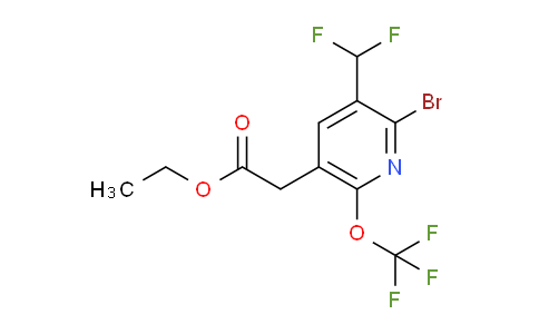 AM20176 | 1804551-00-5 | Ethyl 2-bromo-3-(difluoromethyl)-6-(trifluoromethoxy)pyridine-5-acetate