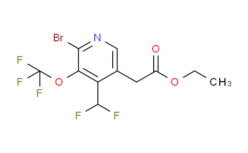 AM20177 | 1804729-94-9 | Ethyl 2-bromo-4-(difluoromethyl)-3-(trifluoromethoxy)pyridine-5-acetate