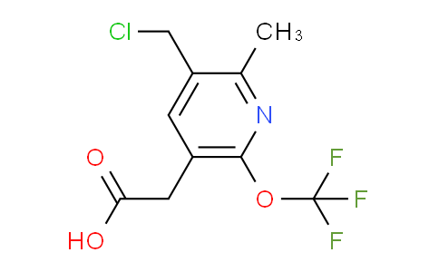 3-(Chloromethyl)-2-methyl-6-(trifluoromethoxy)pyridine-5-acetic acid