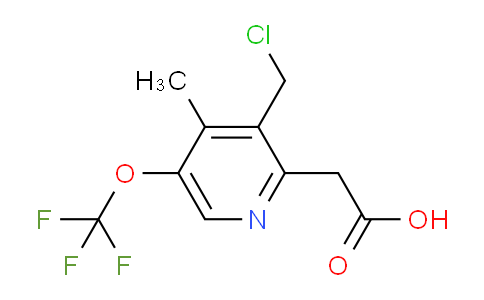 3-(Chloromethyl)-4-methyl-5-(trifluoromethoxy)pyridine-2-acetic acid