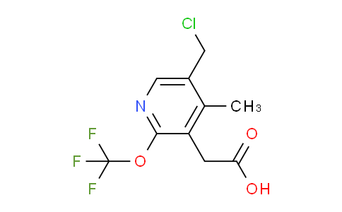 5-(Chloromethyl)-4-methyl-2-(trifluoromethoxy)pyridine-3-acetic acid