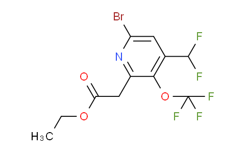 AM20180 | 1806121-29-8 | Ethyl 6-bromo-4-(difluoromethyl)-3-(trifluoromethoxy)pyridine-2-acetate