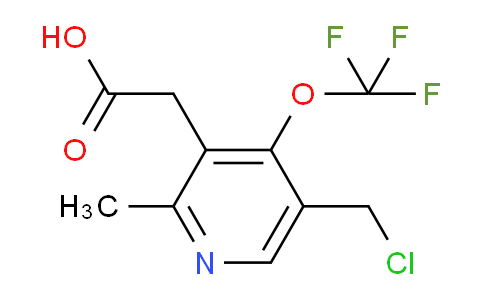 5-(Chloromethyl)-2-methyl-4-(trifluoromethoxy)pyridine-3-acetic acid