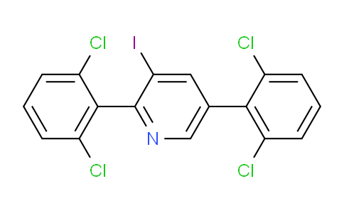 2,5-Bis(2,6-dichlorophenyl)-3-iodopyridine