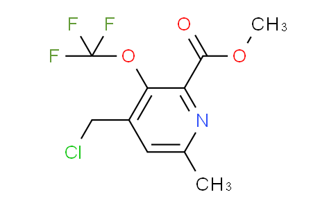 Methyl 4-(chloromethyl)-6-methyl-3-(trifluoromethoxy)pyridine-2-carboxylate