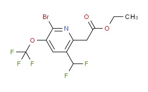 AM20184 | 1806238-93-6 | Ethyl 2-bromo-5-(difluoromethyl)-3-(trifluoromethoxy)pyridine-6-acetate