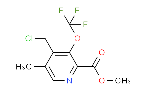 Methyl 4-(chloromethyl)-5-methyl-3-(trifluoromethoxy)pyridine-2-carboxylate