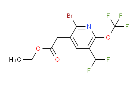 AM20188 | 1806079-21-9 | Ethyl 2-bromo-5-(difluoromethyl)-6-(trifluoromethoxy)pyridine-3-acetate