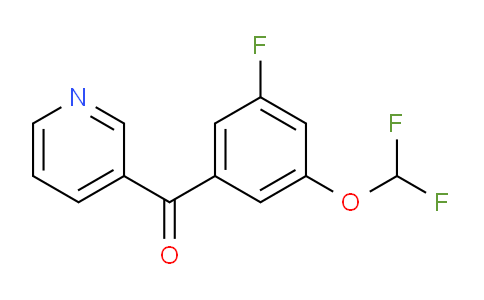 3-(3-Fluoro-5-(difluoromethoxy)benzoyl)pyridine