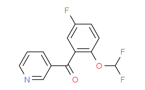 3-(5-Fluoro-2-(difluoromethoxy)benzoyl)pyridine