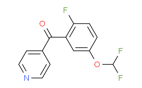 4-(2-Fluoro-5-(difluoromethoxy)benzoyl)pyridine