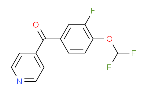 4-(3-Fluoro-4-(difluoromethoxy)benzoyl)pyridine