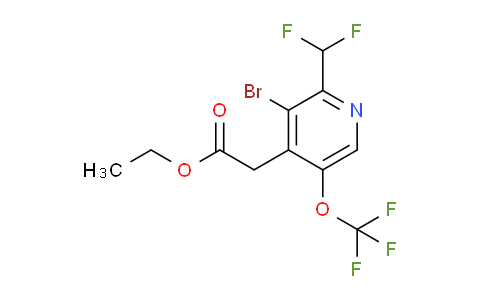 AM20197 | 1804551-48-1 | Ethyl 3-bromo-2-(difluoromethyl)-5-(trifluoromethoxy)pyridine-4-acetate