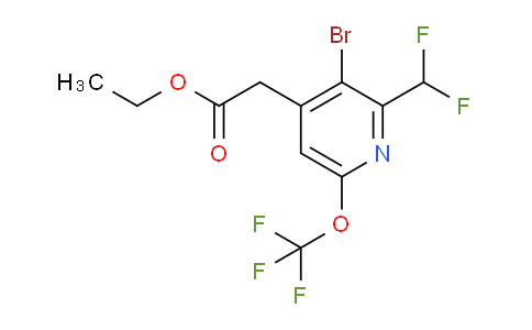 AM20199 | 1804000-74-5 | Ethyl 3-bromo-2-(difluoromethyl)-6-(trifluoromethoxy)pyridine-4-acetate