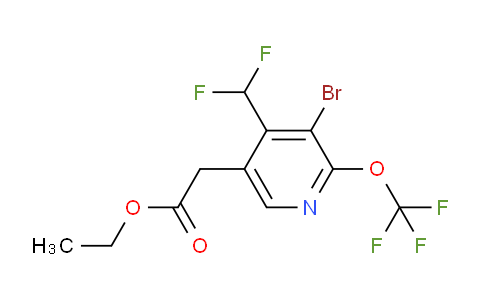 AM20201 | 1806079-61-7 | Ethyl 3-bromo-4-(difluoromethyl)-2-(trifluoromethoxy)pyridine-5-acetate