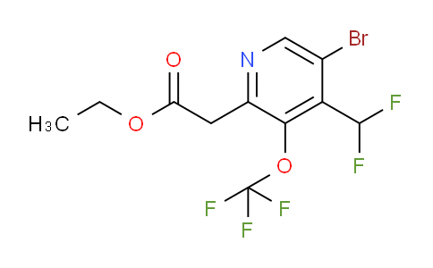 AM20204 | 1806079-66-2 | Ethyl 5-bromo-4-(difluoromethyl)-3-(trifluoromethoxy)pyridine-2-acetate