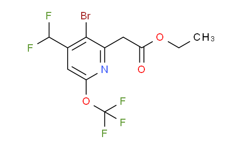 AM20205 | 1806232-68-7 | Ethyl 3-bromo-4-(difluoromethyl)-6-(trifluoromethoxy)pyridine-2-acetate
