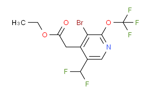 AM20207 | 1804551-62-9 | Ethyl 3-bromo-5-(difluoromethyl)-2-(trifluoromethoxy)pyridine-4-acetate
