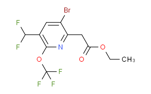 AM20211 | 1806079-74-2 | Ethyl 3-bromo-5-(difluoromethyl)-6-(trifluoromethoxy)pyridine-2-acetate