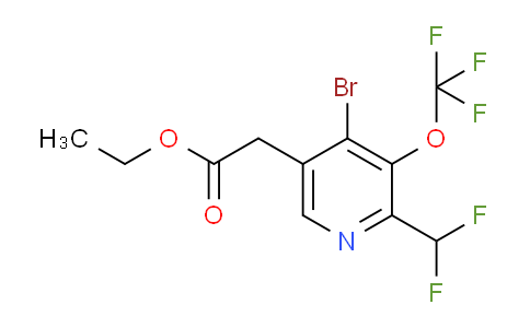 AM20213 | 1803643-48-2 | Ethyl 4-bromo-2-(difluoromethyl)-3-(trifluoromethoxy)pyridine-5-acetate