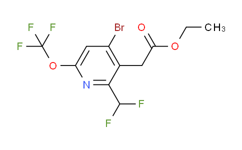 AM20217 | 1806232-75-6 | Ethyl 4-bromo-2-(difluoromethyl)-6-(trifluoromethoxy)pyridine-3-acetate