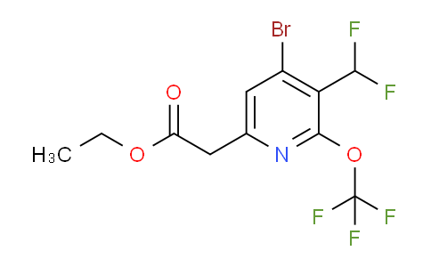 AM20220 | 1803914-34-2 | Ethyl 4-bromo-3-(difluoromethyl)-2-(trifluoromethoxy)pyridine-6-acetate