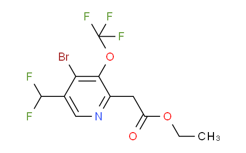 AM20222 | 1804752-62-2 | Ethyl 4-bromo-5-(difluoromethyl)-3-(trifluoromethoxy)pyridine-2-acetate