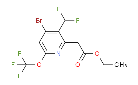 AM20223 | 1804000-83-6 | Ethyl 4-bromo-3-(difluoromethyl)-6-(trifluoromethoxy)pyridine-2-acetate