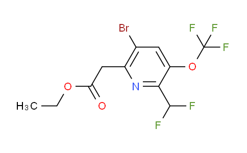 AM20226 | 1803914-39-7 | Ethyl 5-bromo-2-(difluoromethyl)-3-(trifluoromethoxy)pyridine-6-acetate