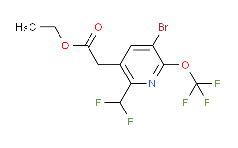 AM20229 | 1804752-68-8 | Ethyl 3-bromo-6-(difluoromethyl)-2-(trifluoromethoxy)pyridine-5-acetate
