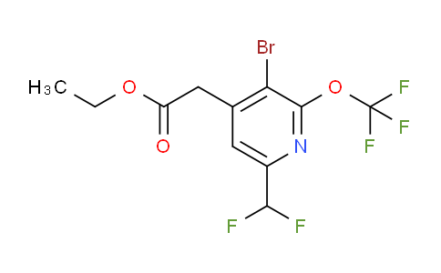 AM20230 | 1804363-82-3 | Ethyl 3-bromo-6-(difluoromethyl)-2-(trifluoromethoxy)pyridine-4-acetate