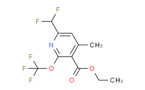 AM202322 | 1361716-06-4 | Ethyl 6-(difluoromethyl)-4-methyl-2-(trifluoromethoxy)pyridine-3-carboxylate