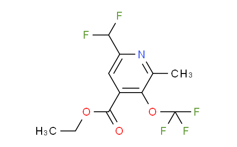 Ethyl 6-(difluoromethyl)-2-methyl-3-(trifluoromethoxy)pyridine-4-carboxylate