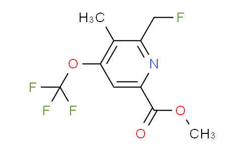 AM202412 | 1361793-53-4 | Methyl 2-(fluoromethyl)-3-methyl-4-(trifluoromethoxy)pyridine-6-carboxylate
