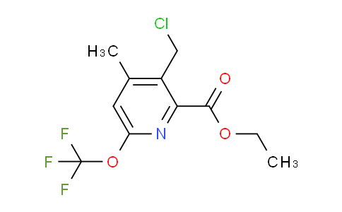 AM202440 | 1361898-50-1 | Ethyl 3-(chloromethyl)-4-methyl-6-(trifluoromethoxy)pyridine-2-carboxylate