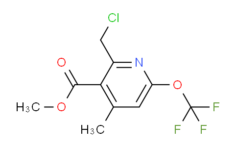 AM202459 | 1361758-06-6 | Methyl 2-(chloromethyl)-4-methyl-6-(trifluoromethoxy)pyridine-3-carboxylate