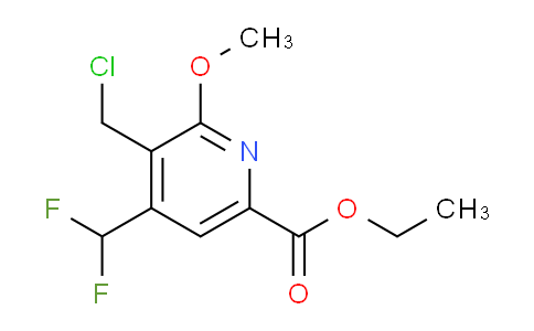 AM202523 | 1361806-36-1 | Ethyl 3-(chloromethyl)-4-(difluoromethyl)-2-methoxypyridine-6-carboxylate