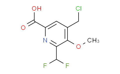 4-(Chloromethyl)-2-(difluoromethyl)-3-methoxypyridine-6-carboxylic acid