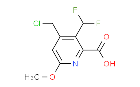 4-(Chloromethyl)-3-(difluoromethyl)-6-methoxypyridine-2-carboxylic acid
