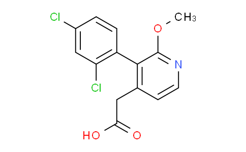 3-(2,4-Dichlorophenyl)-2-methoxypyridine-4-acetic acid