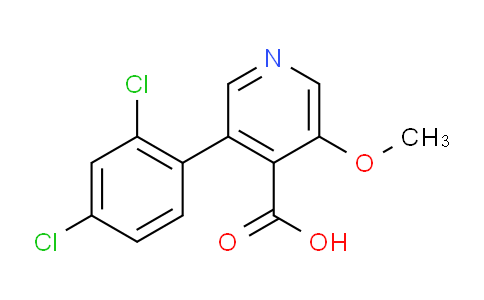 3-(2,4-Dichlorophenyl)-5-methoxyisonicotinic acid