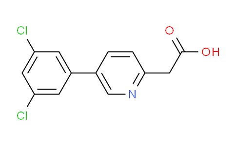 5-(3,5-Dichlorophenyl)pyridine-2-acetic acid