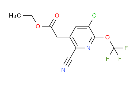 AM20288 | 1804549-68-5 | Ethyl 3-chloro-6-cyano-2-(trifluoromethoxy)pyridine-5-acetate