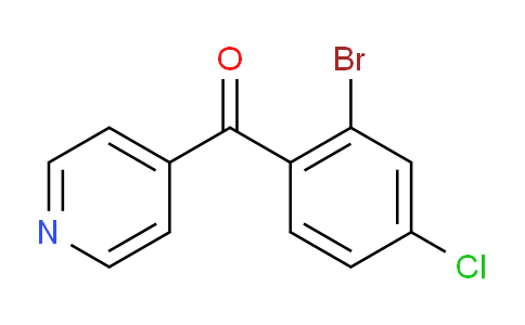 4-(2-Bromo-4-chlorobenzoyl)pyridine