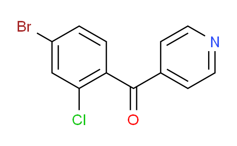 4-(4-Bromo-2-chlorobenzoyl)pyridine