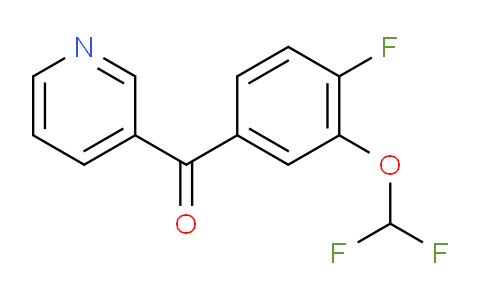 3-(4-Fluoro-3-(difluoromethoxy)benzoyl)pyridine