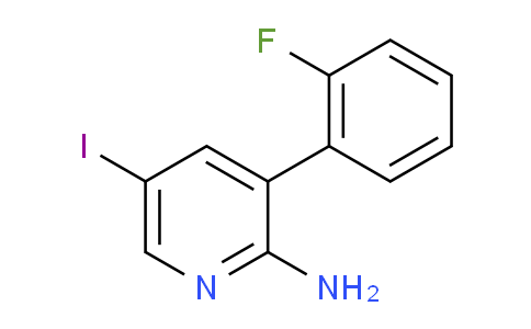 3-(2-Fluorophenyl)-5-iodopyridin-2-amine